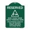 Signmission Reserved Do Not Think About Parking Here Unauthorized Vehicles Crushed Towed and Sold, GW-1824-22984 A-DES-GW-1824-22984 - alternate 1